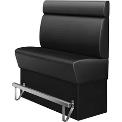 Gastro Hochbank | Schwarz | B:H 200 x 158 cm | Glatt | Leder | Bistro Hochbank, Thekenbank