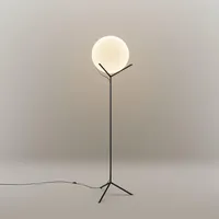S.LUCE Stehleuchte Orb Poseidon mit Glaskugel 175cm