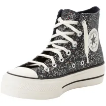 Converse CHUCK TAYLOR ALL STAR LIFT PLATFORM GLITTER Sneaker schwarz 37,5 EU