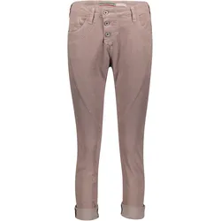 Please Damen Jeans P 78A_AEQN3N-P78A Boyfriend Pastel Braun 3801 Normaler Bund Knopfleiste XS