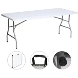 Trutzholm Gartentisch Klapptisch 180 x 75 x 74 cm Weiß