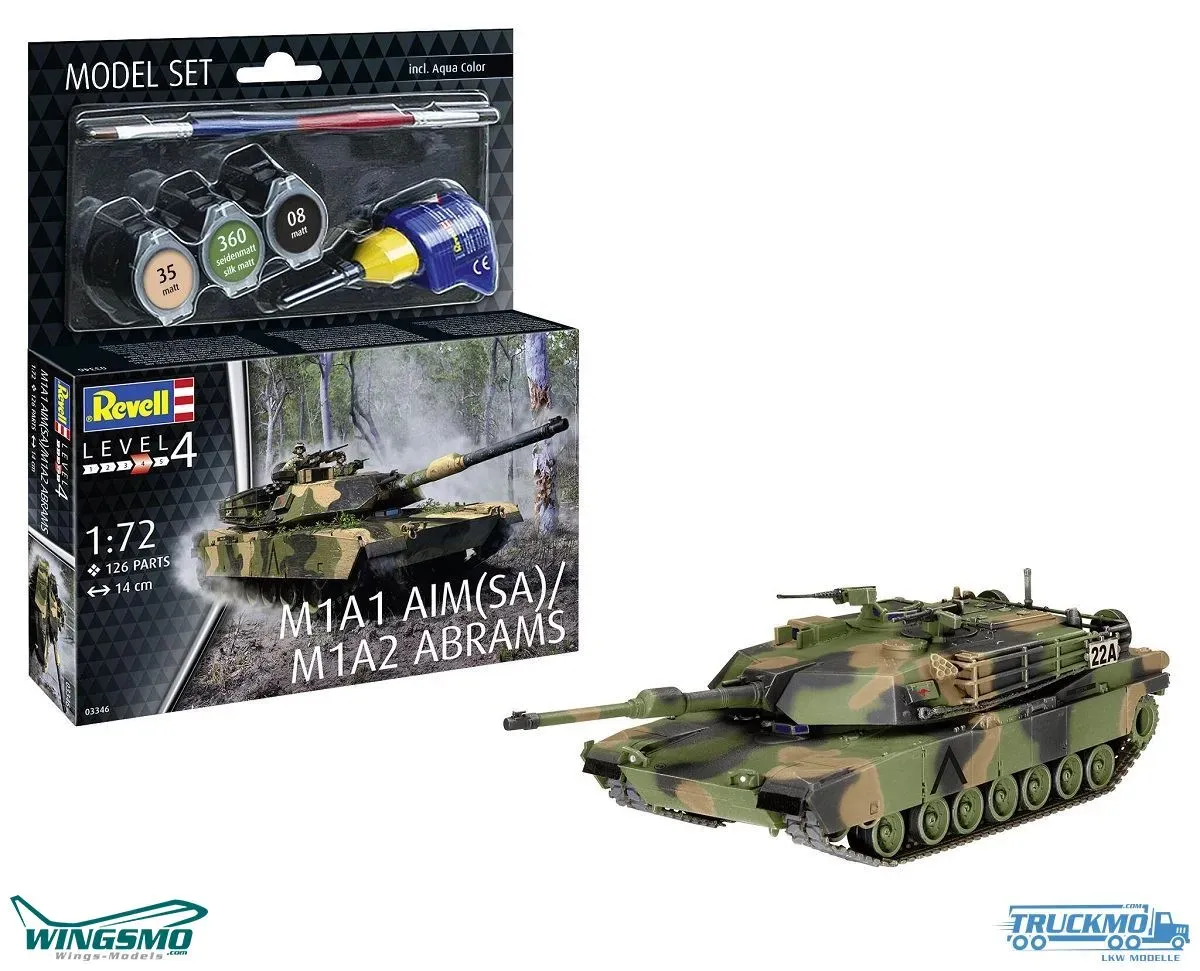 Revell Model Sets M1A1 AIM(SA)/ M1A2 Abrams 63346