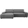 Home Affaire Eckcouch Cord 2-Sitzer Grau