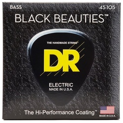 DR Saiten, 4er Bass 45-105 Extra-Life Black Beauties BKB-45