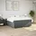 vidaXL Boxspringbett 180 x 200 cm Dunkelgrau