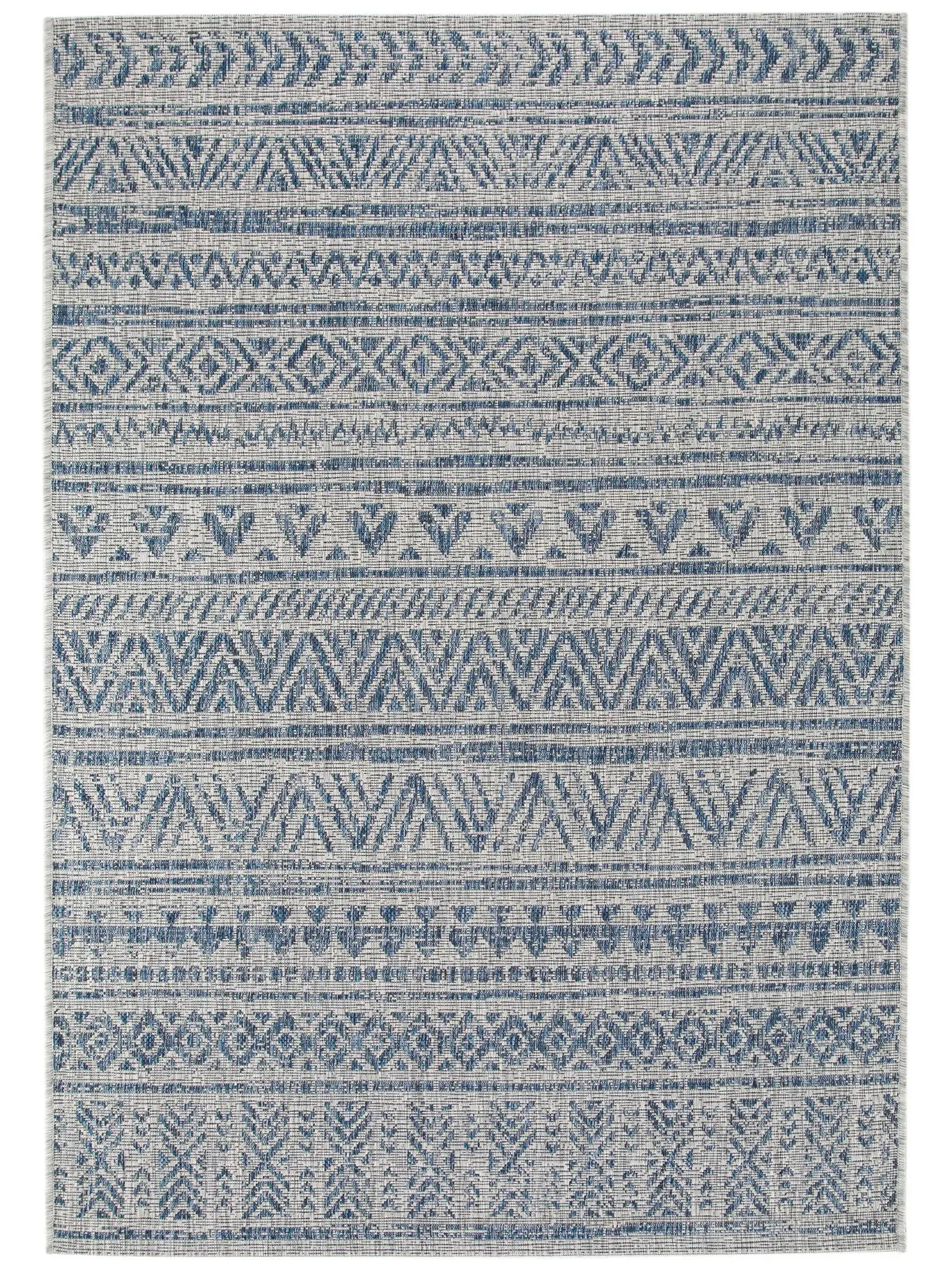 benuta Nest In- & Outdoor-Teppich Cleo Blau 80x150 cm - Teppich für Balkon, Terrasse & Garten