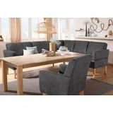 Home Affaire Eckbank »Fehmarn«, 255x98x210 cm Luxus-Microfaser, langer Schenkel links grau (anthrazit) 90943321-0