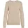Rundhalspullover Beige S