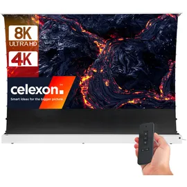 Celexon CLR UST Hochkontrast Bodenscheren Leinwand | HomeCinema V2.0, 100\" weiß"