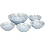 Brunner Salad & Pasta Melamin Schüssel-Set Weiß 5-tlg.