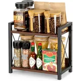 anboxit Holz 2 Tier, Küchenregal Organizer,