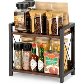 anboxit Holz 2 Tier, Küchenregal Organizer,