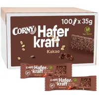 CORNY Haferkraft Kakao Müsliriegel 100 Riegel