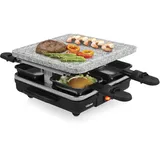 Tristar RA-2745 Raclette 4 Pfännchen mit Grillstein Schwarz/Grau