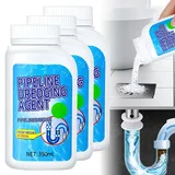 Abflussreiniger, Extra Stark Rohrreiniger, Extrem Stark Rohrreiniger, Hochwirksamer Abflussöffner für Küche, Bad, Toilette, Balkon, Entfernt Verstopfungen (3 PCS)