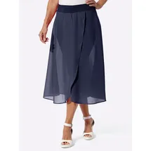 Sieh an! A-Linien-Rock mit Hose Blau 44