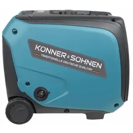 Könner & Söhnen 5106 - Gas- und Benzin-Inverter-Stromgenerator KS 4000iEG S - Schwarz/Blau