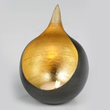 Lambert Caldera Windlicht Eisen,schwarz,gold,H20,5cm/D14cm