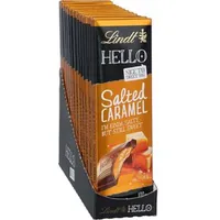 Lindt Tafelschokolade Hello Salted Caramel, je 100g, 12 Tafeln