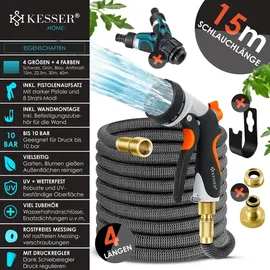 Kesser Premium Gartenschlauch 15 m grau