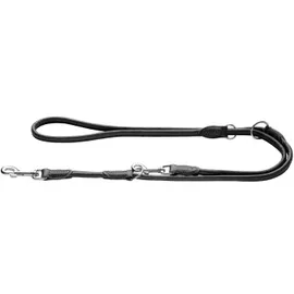 Hunter Verstellbare Führleine Round & Soft Canadian Up schwarz