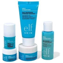 e.l.f. SKIN Jet Hydration Kit Reisefreundliches Feuchtigkeitsspendendes Pflegeset, Gesichtsreiniger, Pflegebalsam, Feuchtigkeitscreme, Augencreme & Nachtcreme, Vegan & Tierversuchsfrei
