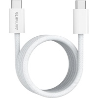 4smarts USB-C Magnetisches Kabel RollUp 1,5m, weiß
