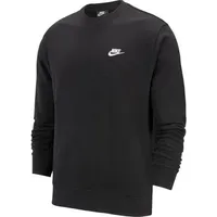 Nike Sportswear Club French-Terry-Rundhalsshirt Herren Black/White XXL