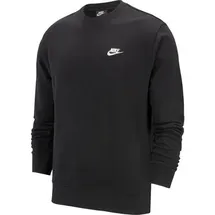 Nike Sportswear Club French-Terry-Rundhalsshirt Herren Black/White XXL