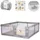 Chipolino Laufstall Amico Set Spielmatte 180 x 200 cm Halteringe Türe ab 1 Jahr beige