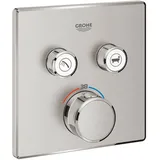 Grohe Grohtherm SmartControl Thermostat mit 2 Ventilen supersteel