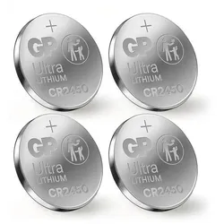 GP Batteries 4x Knopfzelle »CR2450« Knopfzelle 600 mAh