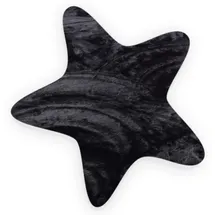 Gino Falcone Fellteppich GINO FALCONE "Kuschelteppich Chiara" Gr. 32, schwarz, B:90cm H:30mm L:90cm, Polyester, Teppiche, Fellteppich, Kunstfell, Kaninchenfell-Haptik, besonders weicher Langflor