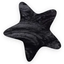 Gino Falcone Fellteppich GINO FALCONE "Kuschelteppich Chiara" Gr. 32, schwarz, B:90cm H:30mm L:90cm, Polyester, Teppiche, Fellteppich, Kunstfell, Kaninchenfell-Haptik, besonders weicher Langflor