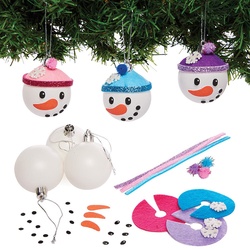 Baumschmuck Bastelset "Schneemann" (pro Set 6) Bastelaktivitäten zu Weihnachten