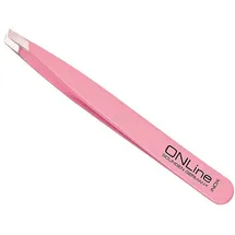 Witte Pinzette schräg INOX Rosa