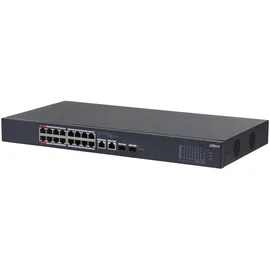 Dahua Switch CS4218-16ET-240 Type L2 Desktop/pedestal 16x10Base-T / 100Base-TX PoE ports 16 DH-CS4218-16E (18 Ports), Netzwerk Switch, Schwarz