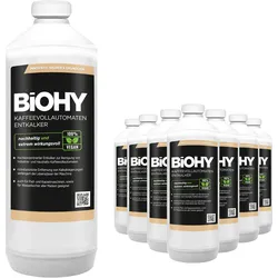 BiOHY Kaffeevollautomaten Entkalker (9x1l Flasche) | Ideal zur Entkalkung von allen Kaffeemaschinen | Ca. 20 Entkalkungsvorgänge/Flasche