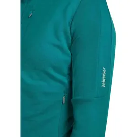 Icebreaker Quantum IV Fleecejacke Blau/Smaragd S