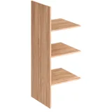 Inneneinteilung HOME AFFAIRE "Azelie", w, ei, braun, B:51cm H:150cm T:56cm, Massivholz, Schrankinneneinteiler, Schrank-Zubehör Kleiderschrank-Zubehör