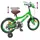 vidaXL Kinderfahrrad 14 Zoll grün
