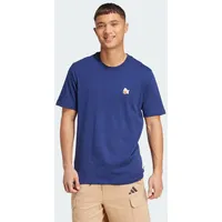 adidas T-Shirt mit Hund und Hoop Motiv blau S