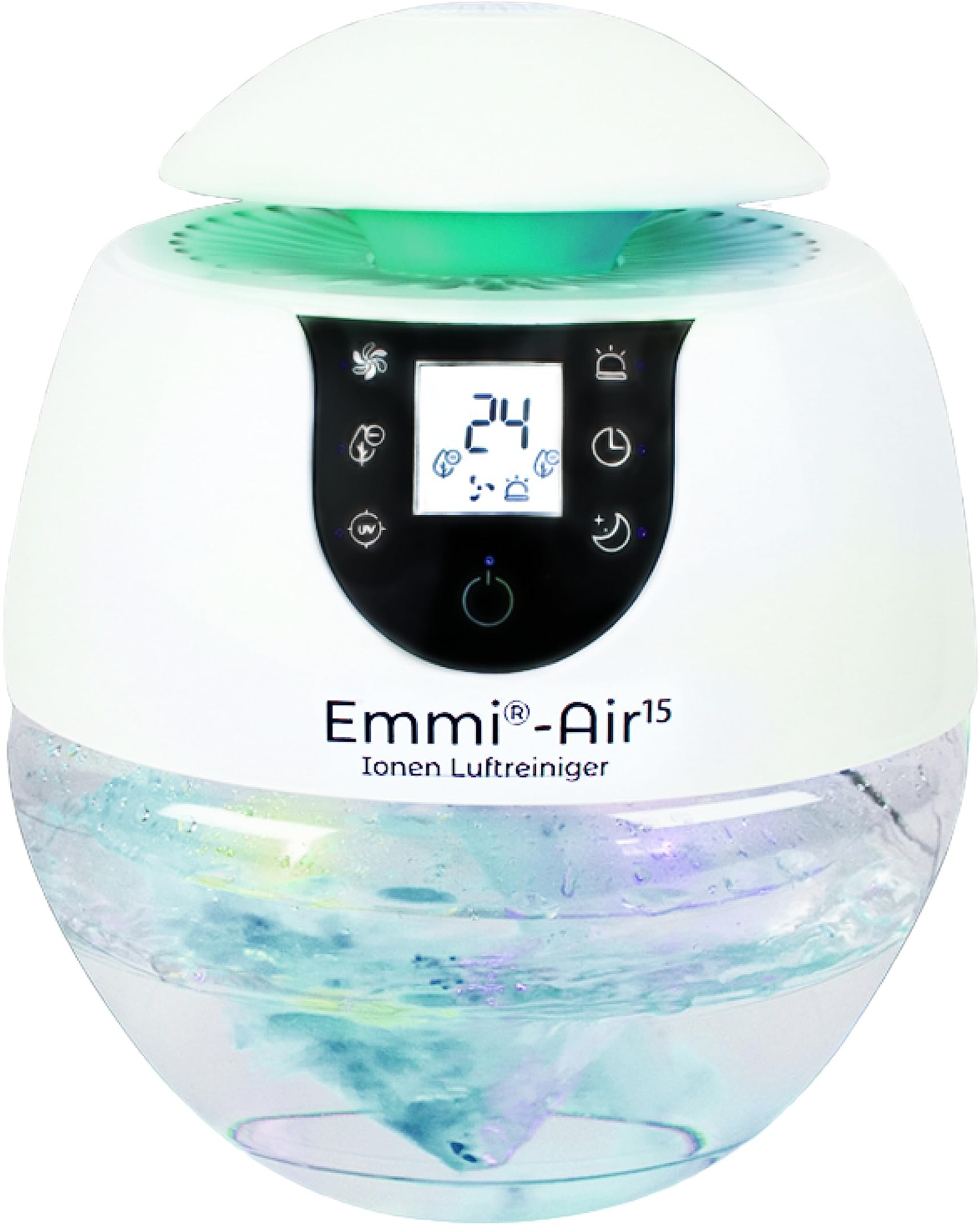 Emmi Air Ionen Luftreiniger Allergiker für bis zu 35 m2, Air Purifier mit geruchsneutralisierenden Ionen, Ideal gegen Staub, Viren, Pollen, Acrylgeruch