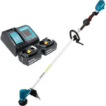 Makita DUR 190 LST2X3 Akku Rasentrimmer 18 V 300 mm Brushless + 2x Akku 5,0 Ah + Ladegerät