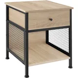 Tectake Nachtschrank Killarney 45 x 55,5 x 46 cm Braun