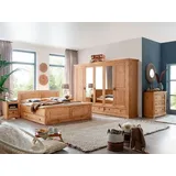 G+K Schlafzimmer-Set SZ-0079 4tlg. Holz Braun Kiefer