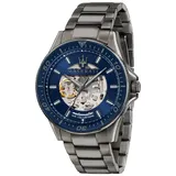 Maserati - Armbanduhr - Herren - SFIDA 44MM AUTO BLUE DIAL BR GUN - R8823140001 - Grau/Blau