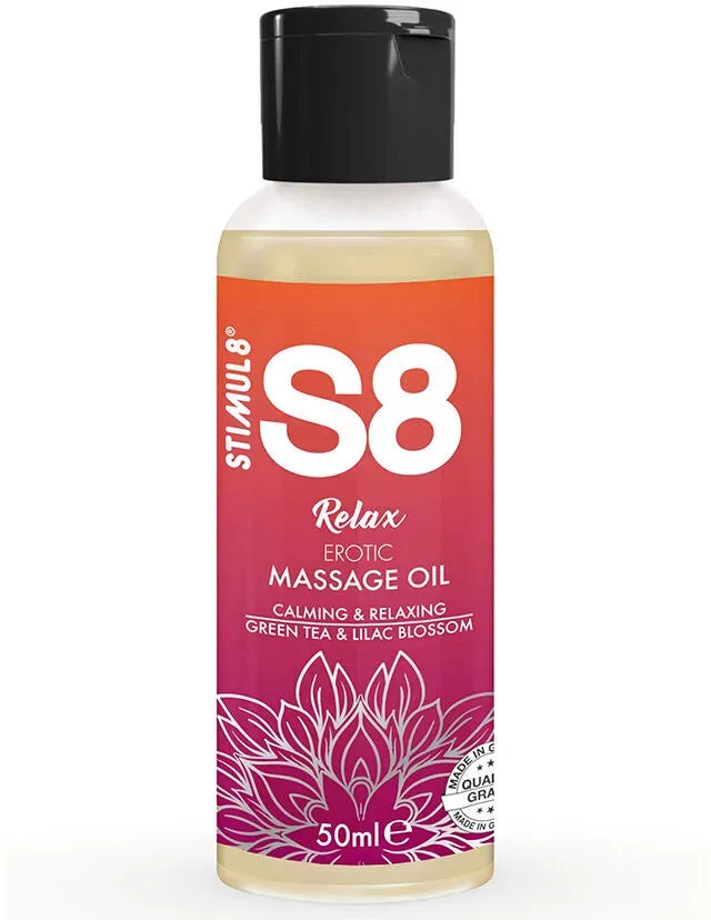 STIMUL8 - S8 RELAX EROTISCHES MASSAGEÖL GRÜNER TEE 50 ML