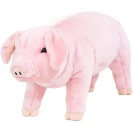 vidaXL Plüschtier Schwein 34 cm Rosa