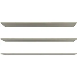 Forte grau, B:86,5cm H:42cm T:1,5cm, Spanplatte, Einlegeböden, 3-er Set, optional bestellbar, Textilstruktur